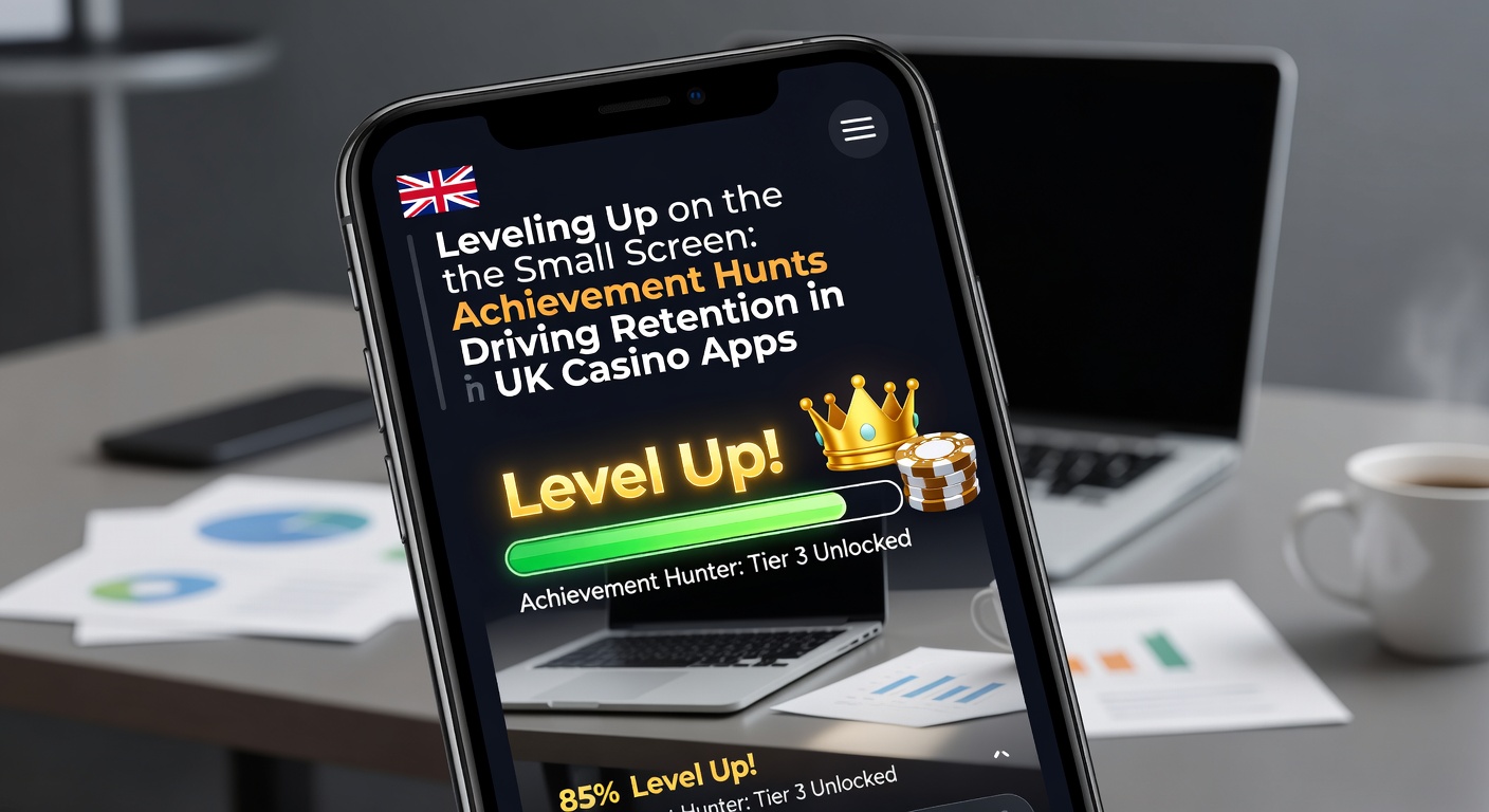 Infographic chart displaying retention rate improvements in UK casino apps with gamification features versus non-gamified competitors over 90 days