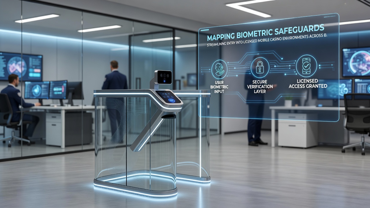 User completing facial recognition scan on a British licensed casino mobile app